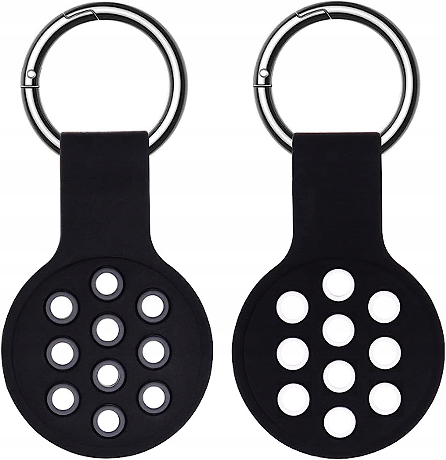 Zawieszki Ochronne AirTags Miękka Guma Czarny X2
