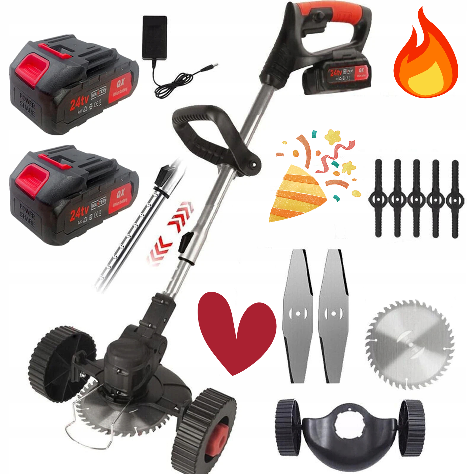 Benzínová Sekačka S Otočnou Hlavou 90° Pro Trávy A Hrany