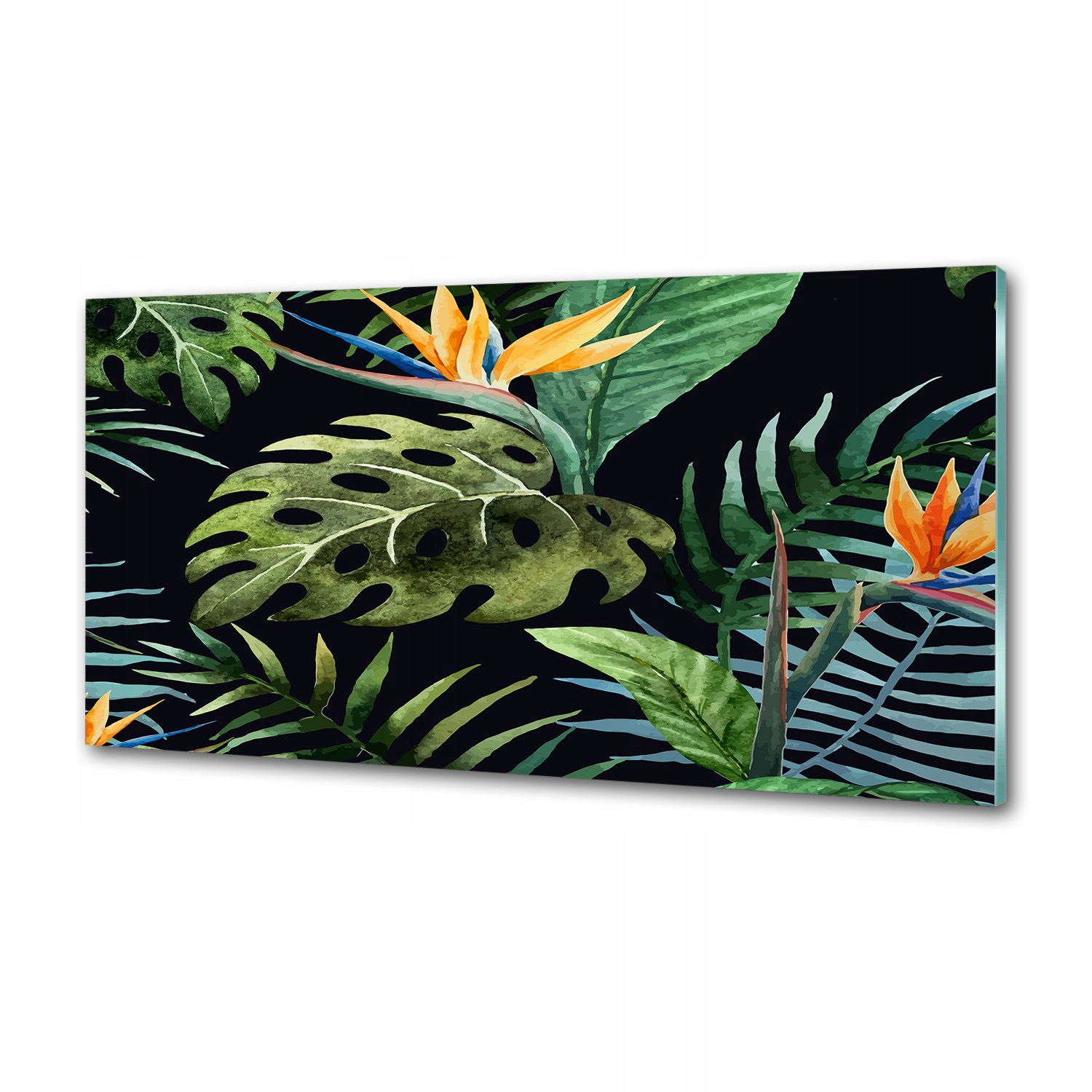 Panel do kuchyne Tropické kvety 120 x 60 cm Lepidlo