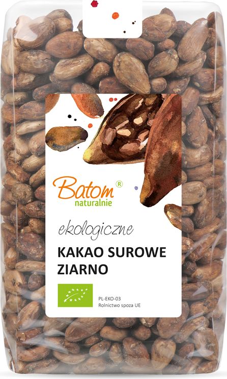 Bio Kakao surowe ziarno 100% bez Gmo 1kg Batom