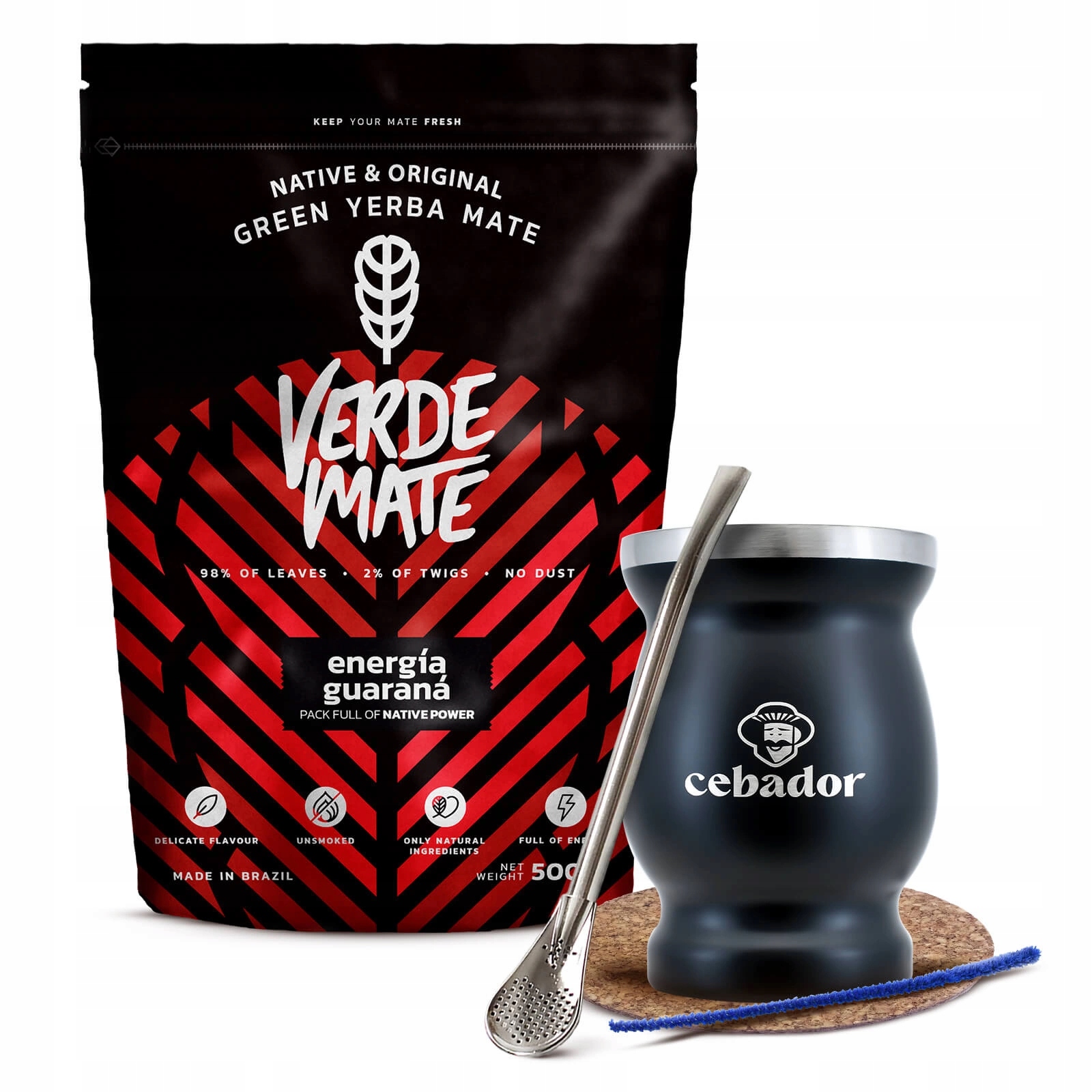 Levně Sada Yerba Mate Verde Mate Energia Guarana 500 g 0,5 kg TermoMate
