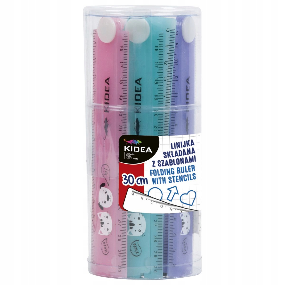 Linijka plastikowa 30cm Kidea (LS30CMSZKA)