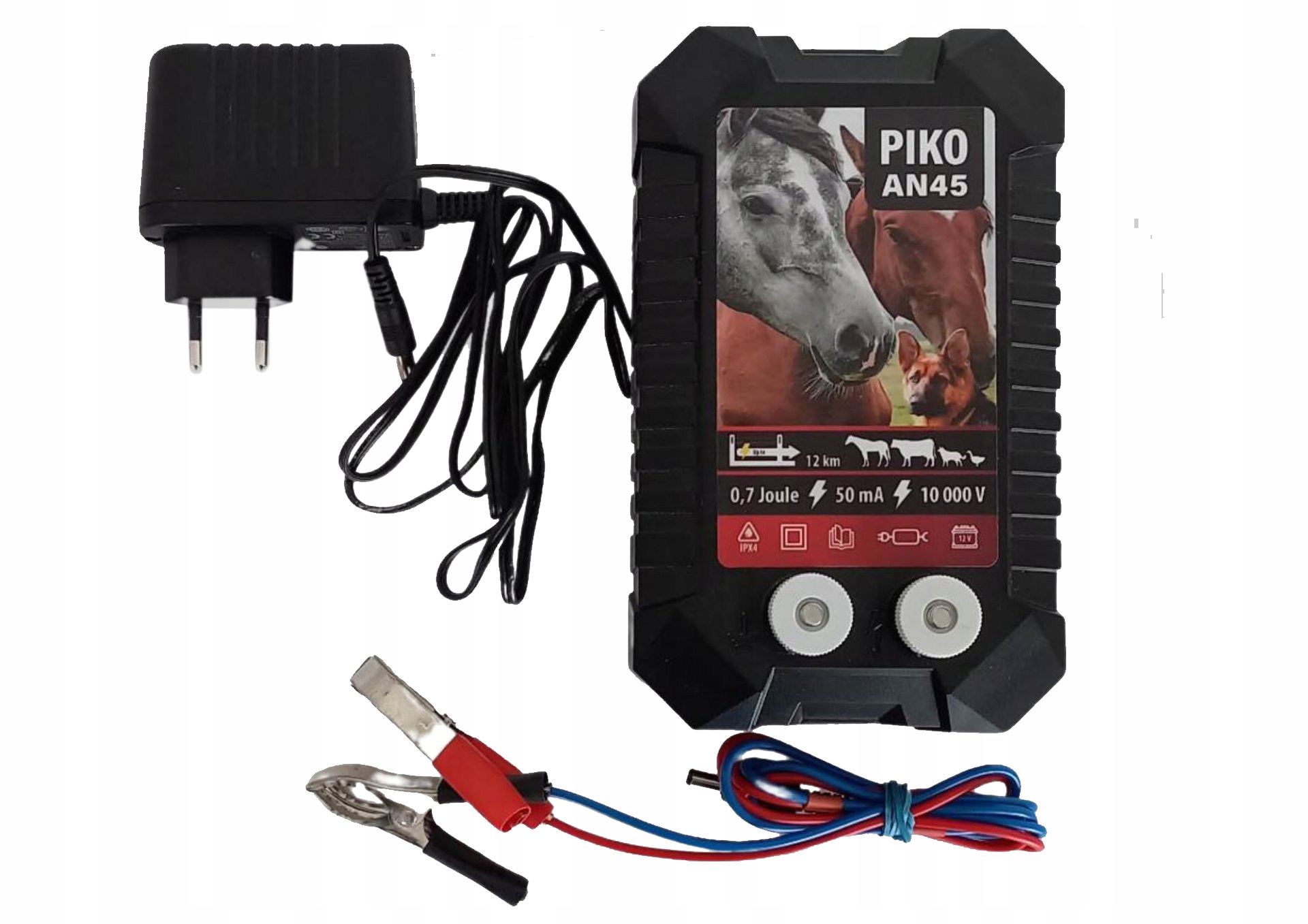 Piko AN45 Dual akumulátorový a síťový elektrizátor pastuch skot ovce koně