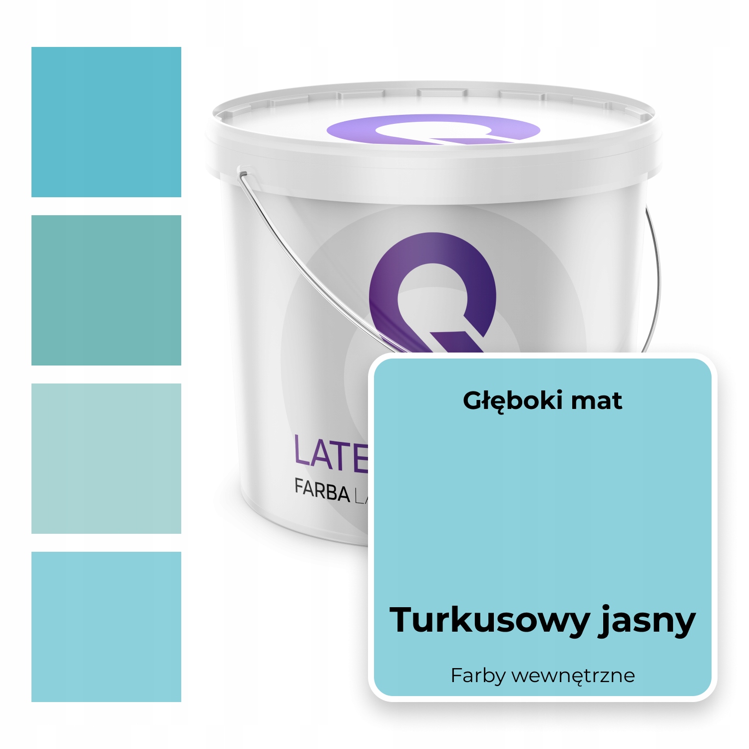 

Farba Lateksowa Turkusowa Jasna Matowa 5L