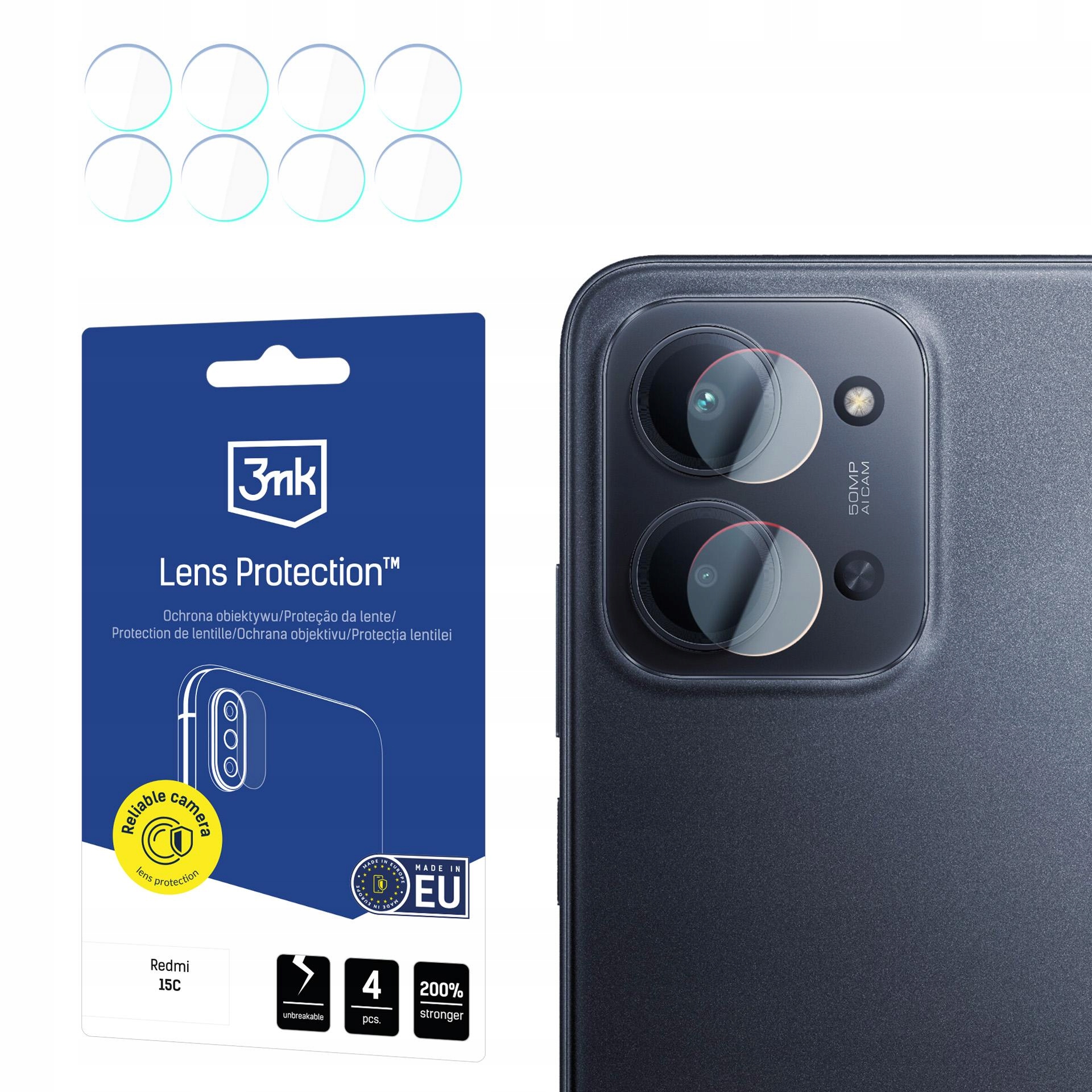 3MK Lens Protection Do Redmi 15C 4G 5G 173MM Ochrona Aparatu Z Łatwą