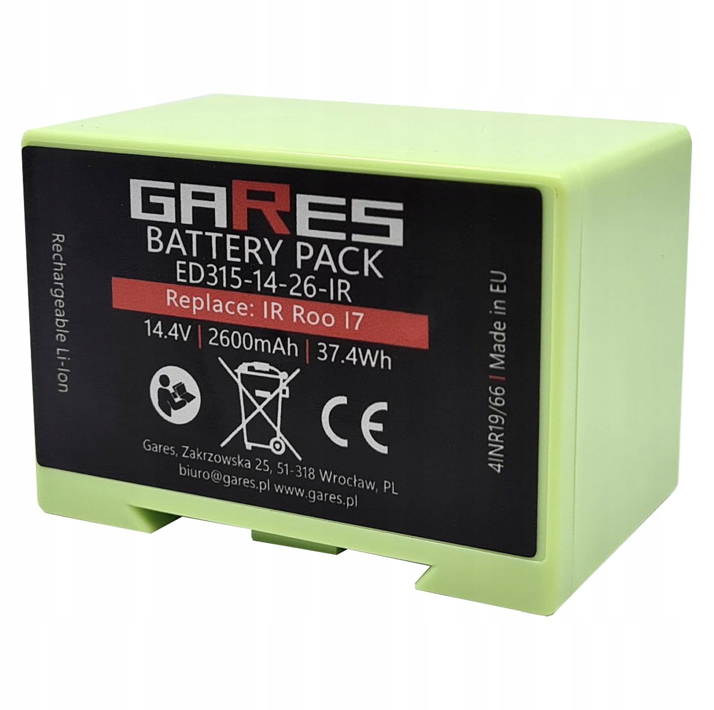 Bateria Akumulator do iRobot Roomba i7 i7+ i3 i3+ i4 i4+ 4624864 2.6 Ah