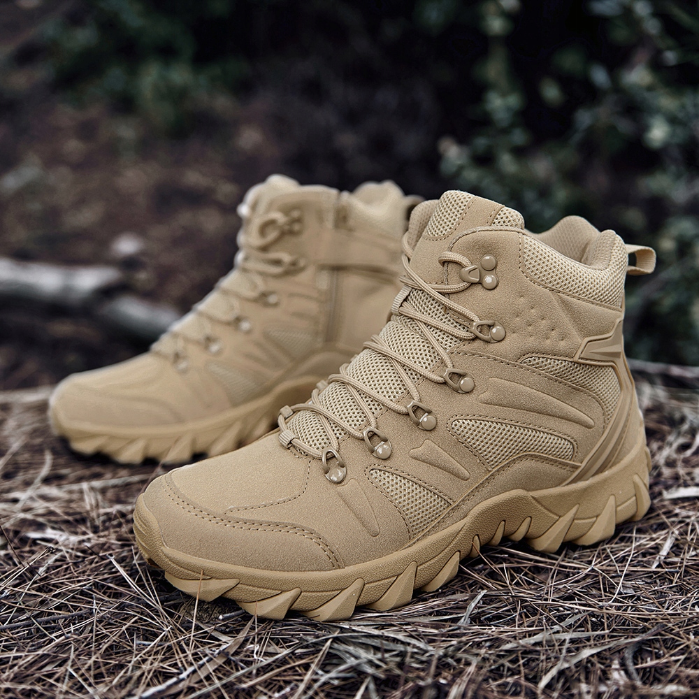 BUTY SKÓRZANE TAKTYCZNE WOJSKOWE WODOODPORNE TREKKINGOWE Materiał zewnętrzny skóra naturalna