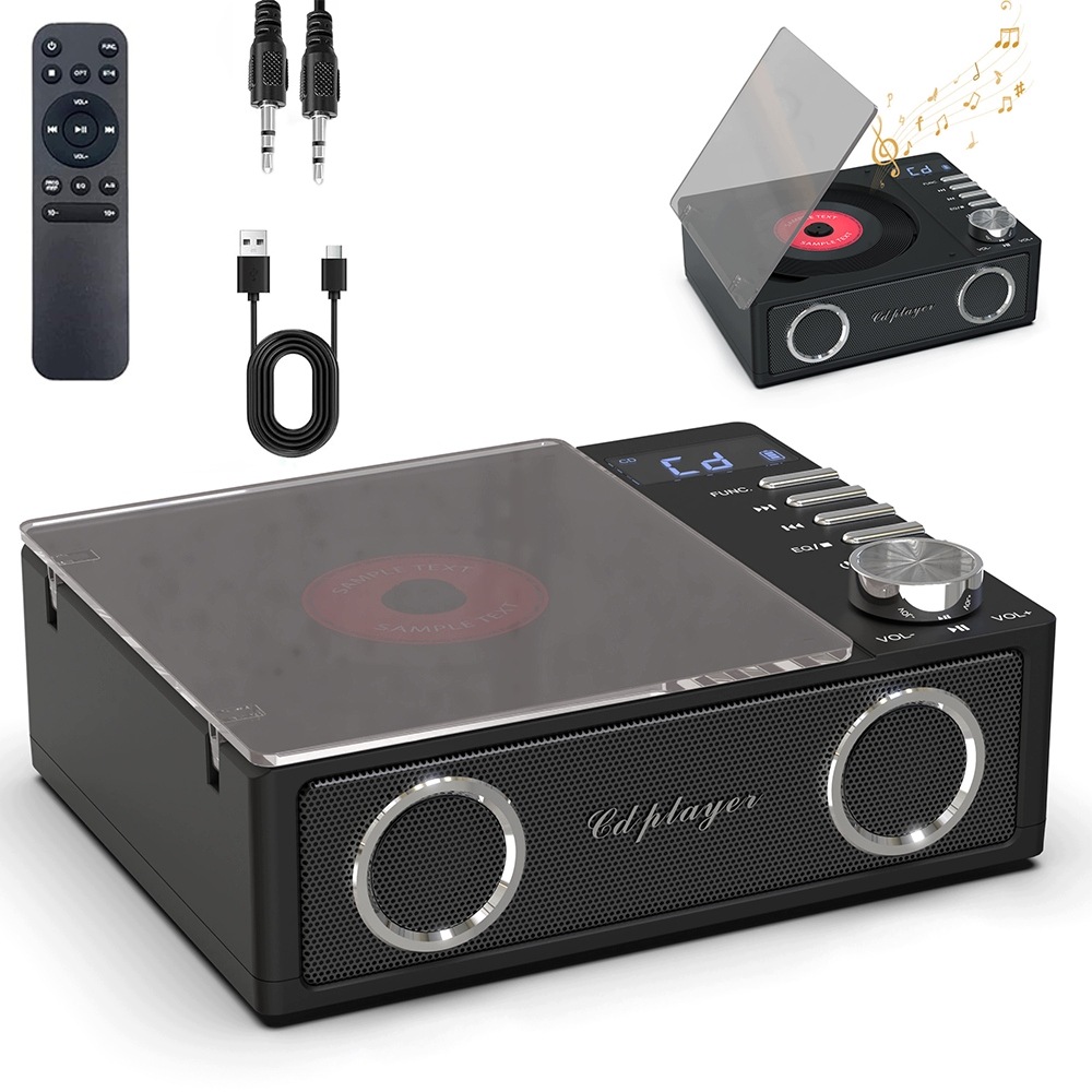 Dvoukanálový CD přehrávač, akumulátor, Bluetooth reproduktor