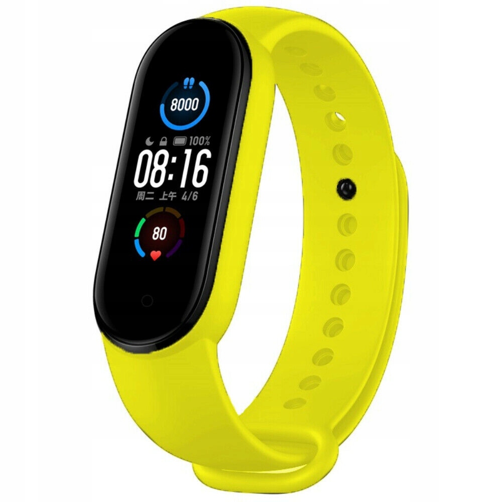 OPASKA ZAMIENNA PASEK DO XIAOMI MI BAND 5 ŻÓŁTA