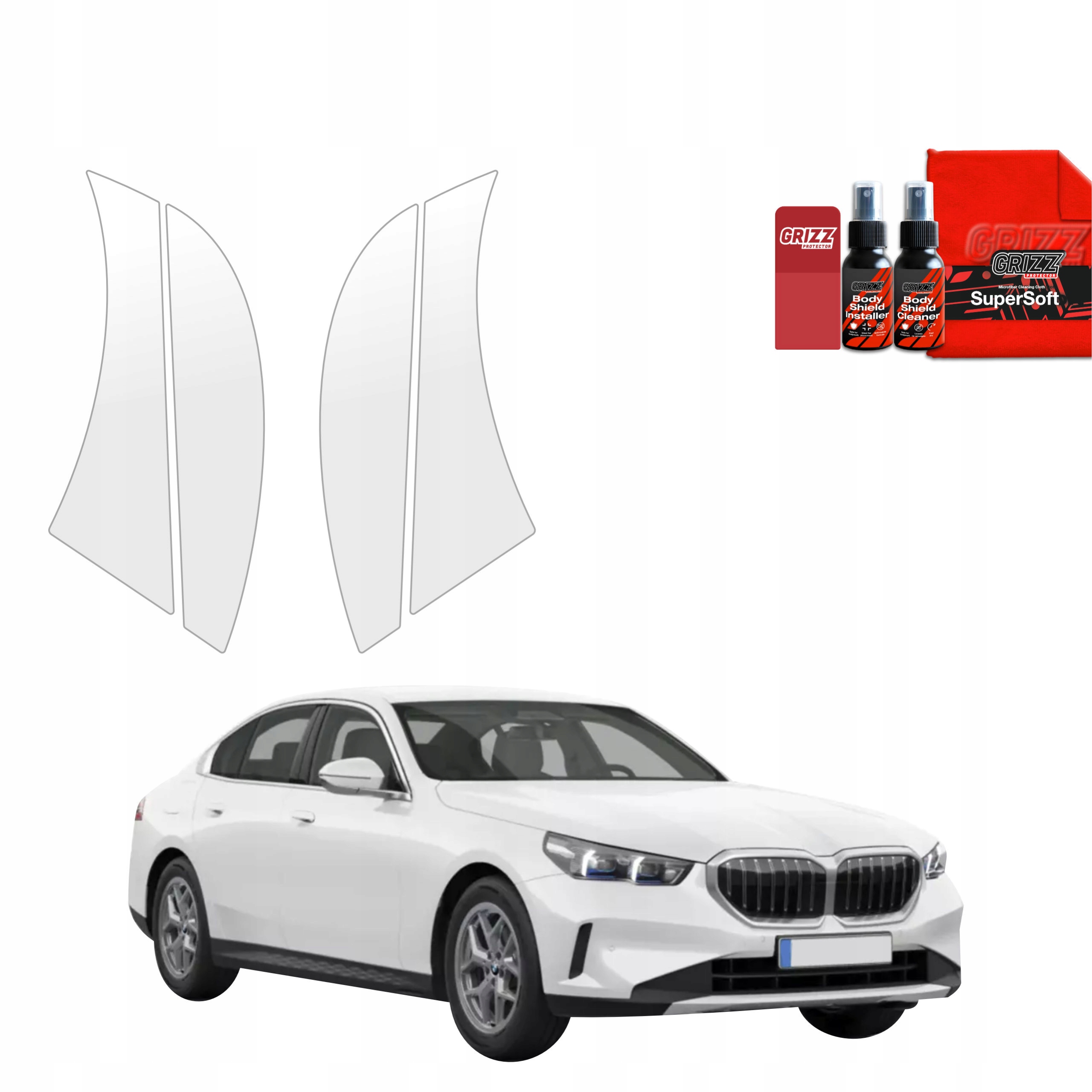 4v1 Fólie Ppf dýha na podběhy kol pro Bmw 5 Sedan G60 520i (2024-2025)