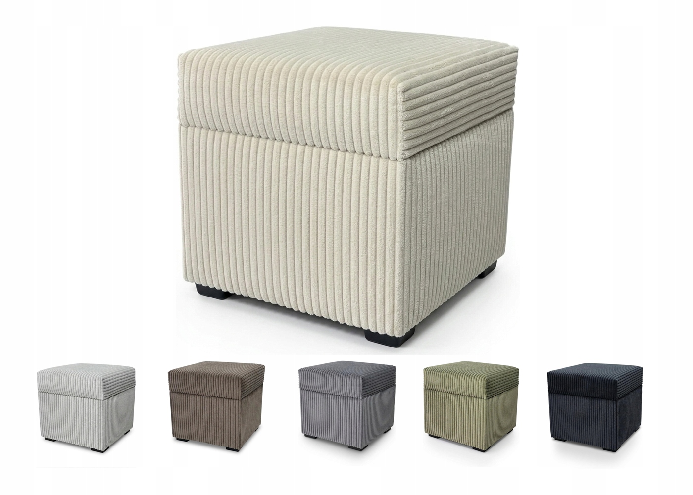 Leo4dog Taburet otevíratelná s úložným prostorem podnožka Sztruks S 35x35x34
