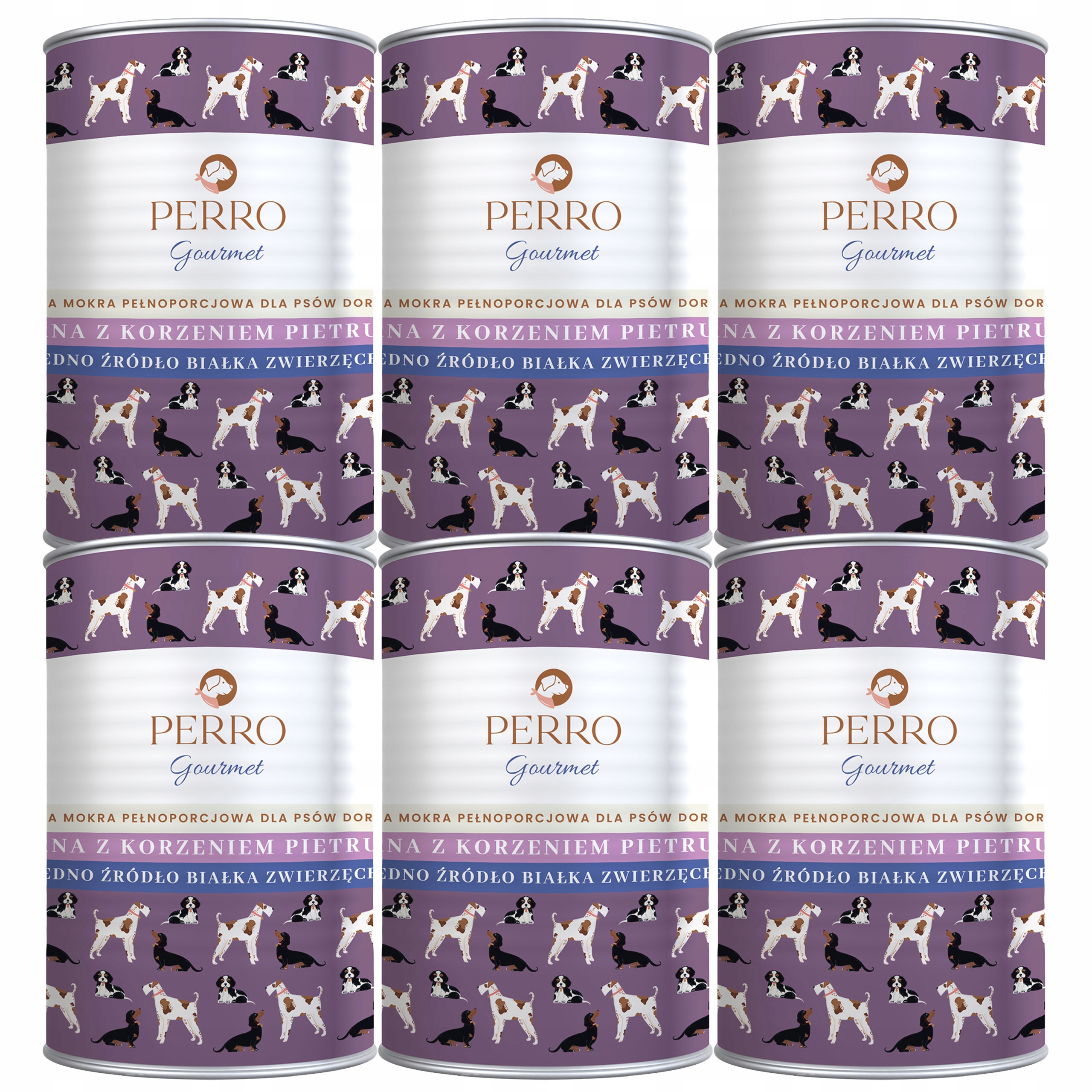 Levně Perro Gourmet Krmivo mokré pro psa Srna s petrželovým kořenem 6 x 400 g