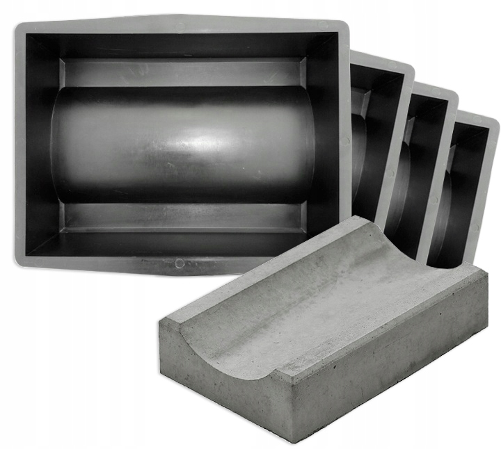 4 Ks Forma na Betonu Odtok Odtokový Žlab Kostka na odpadní vodu Odtok