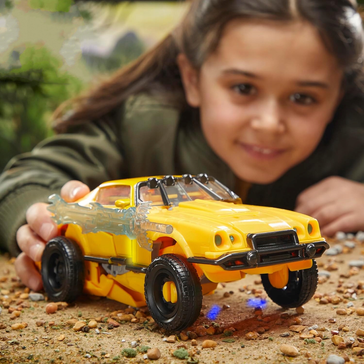 TRANSFORMERS AUTO BOT DUŻA FIGURKA BUMBLEBE 3W1 plus EFEKTY Bohater Transformers