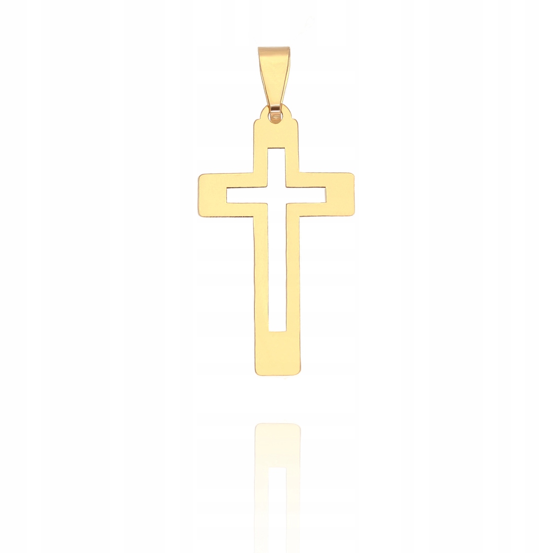 Zlatý přívěsek 585 křížek 30 mm