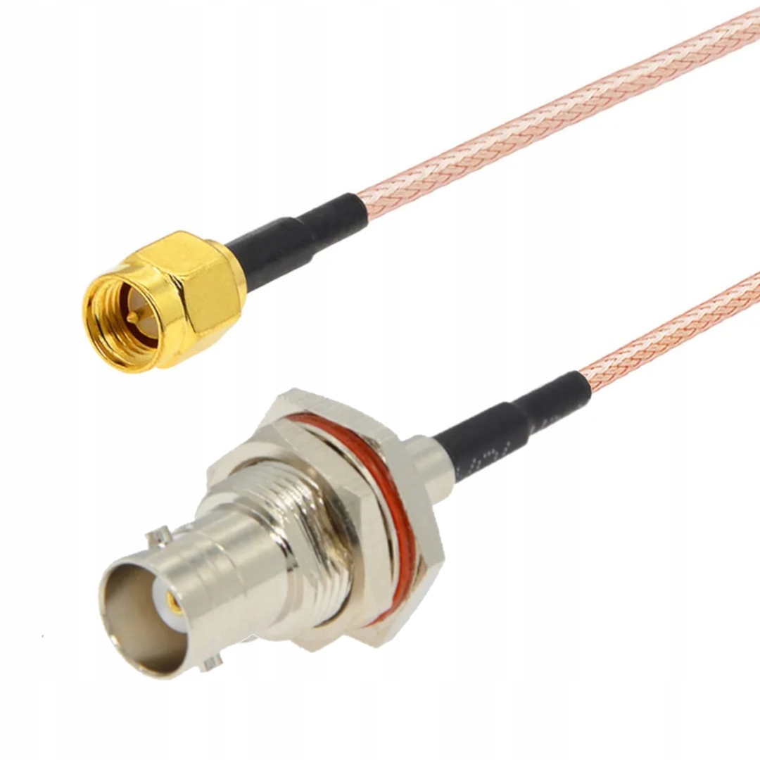 Pigtail Bnc gniazdo Na Obud./ Sma wtyk RG316 50cm