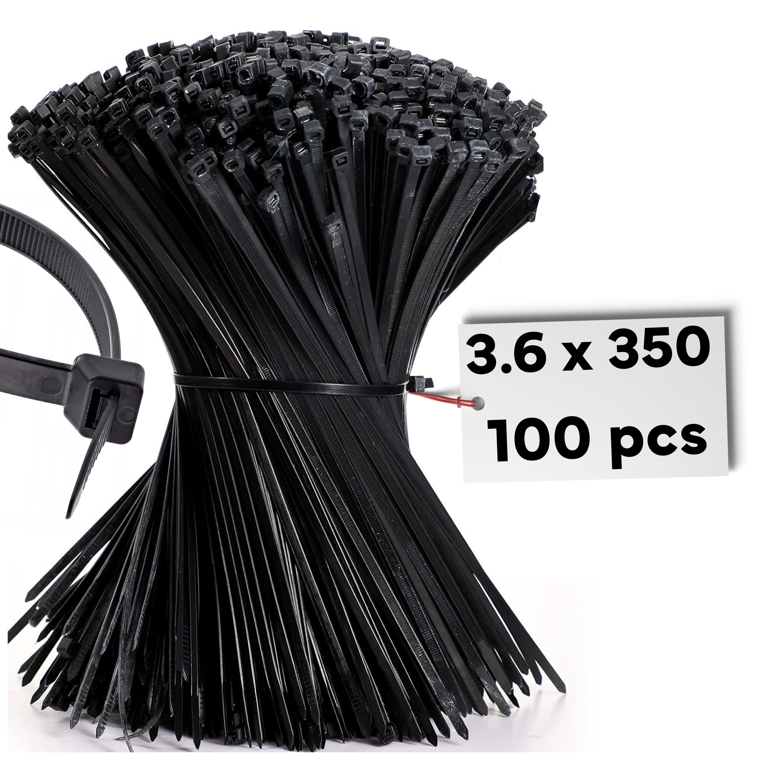 Opaski kablowe zaciskowe trytytki trytki 3,6x350 mm 100 szt