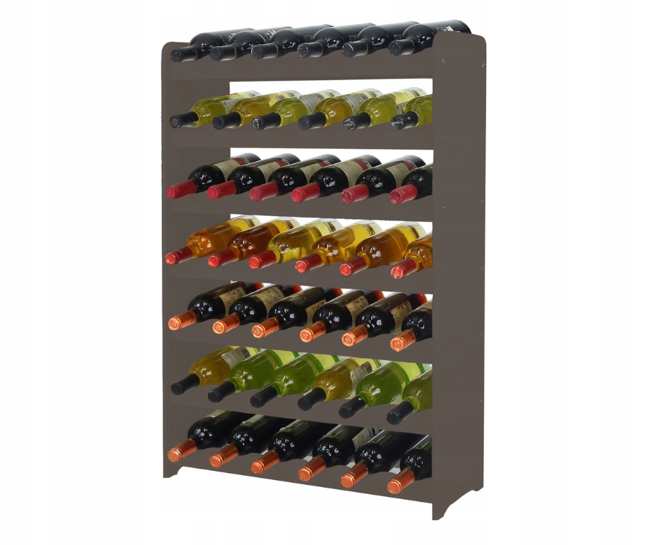 Regál na víno dřevěný regál na lahve stojan na víno Borovice 42 lahví