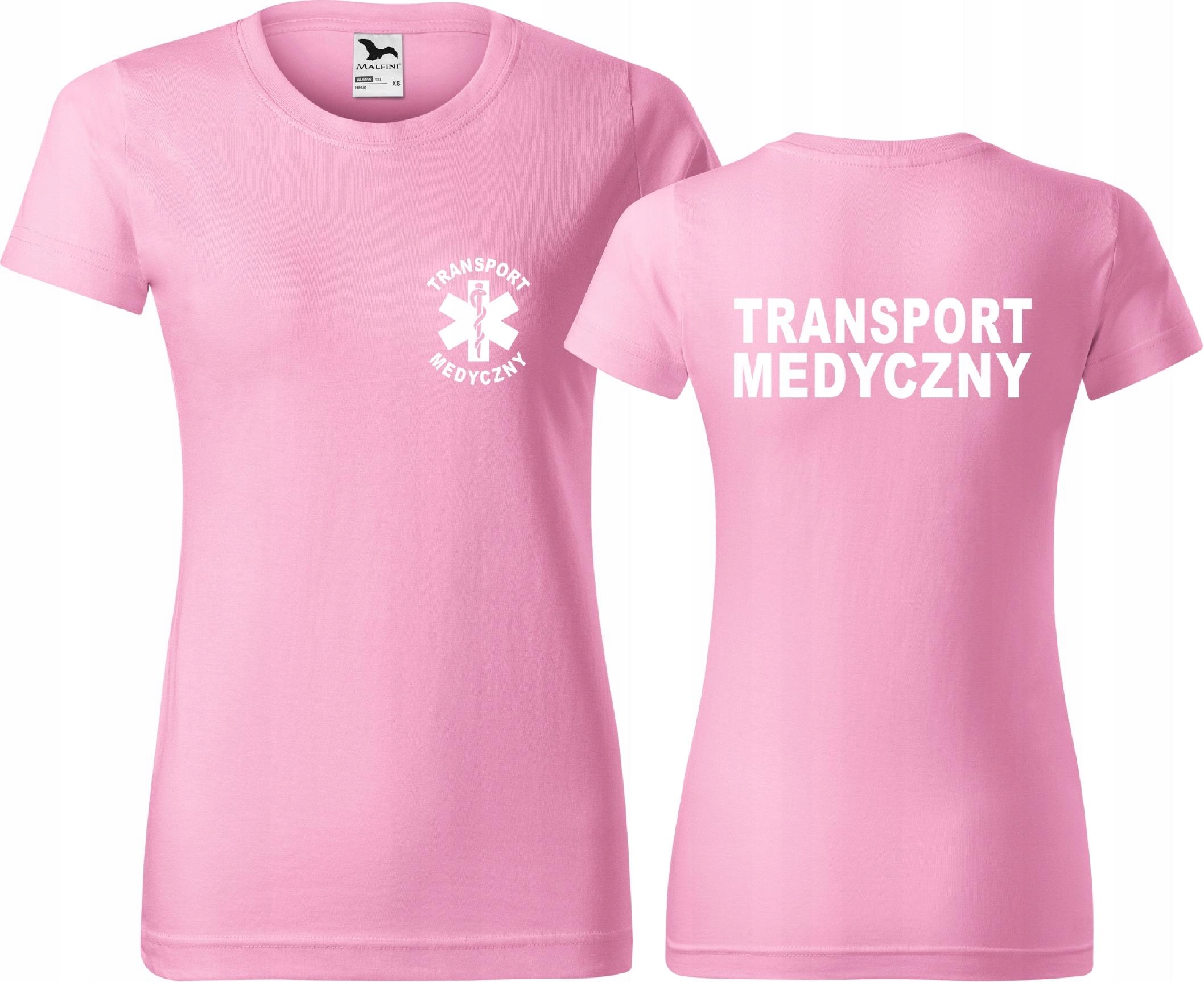 

Koszulka medyczna damska nadruk Transport Medyczny
