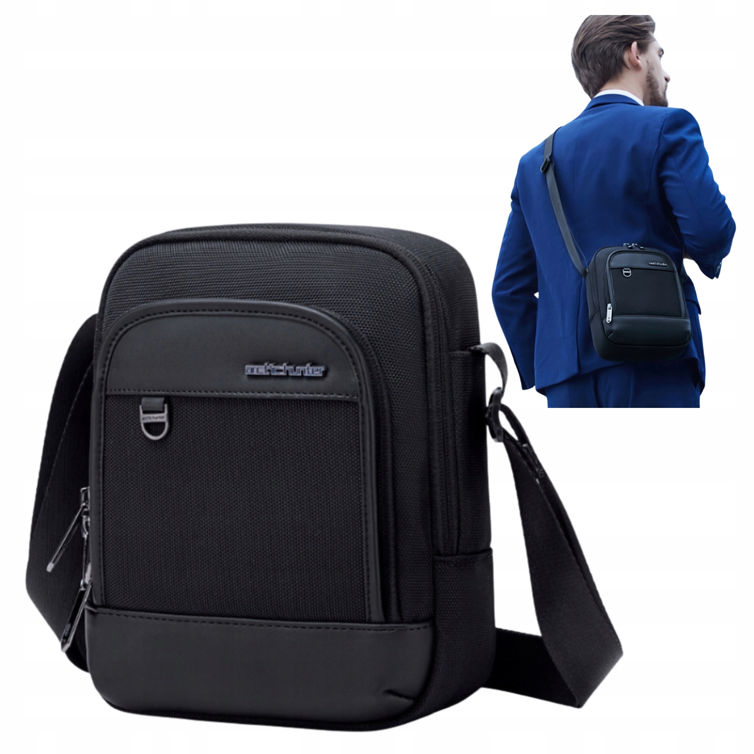 Obchodní Brašna Černý městský pánský pro každodenní práci elegantní