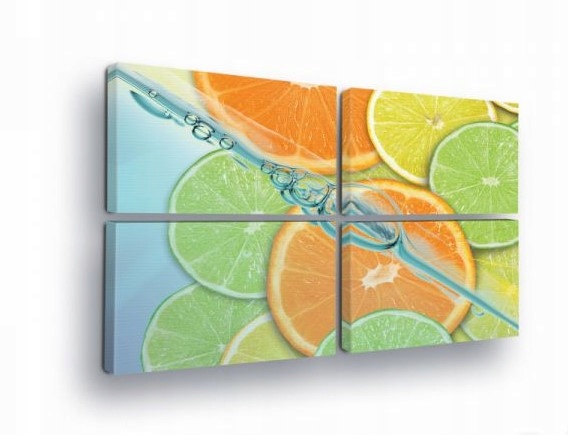 Obraz 120x80 Sviežosť citrusy pomaranč limetka voda šťavnatosť vitamíny