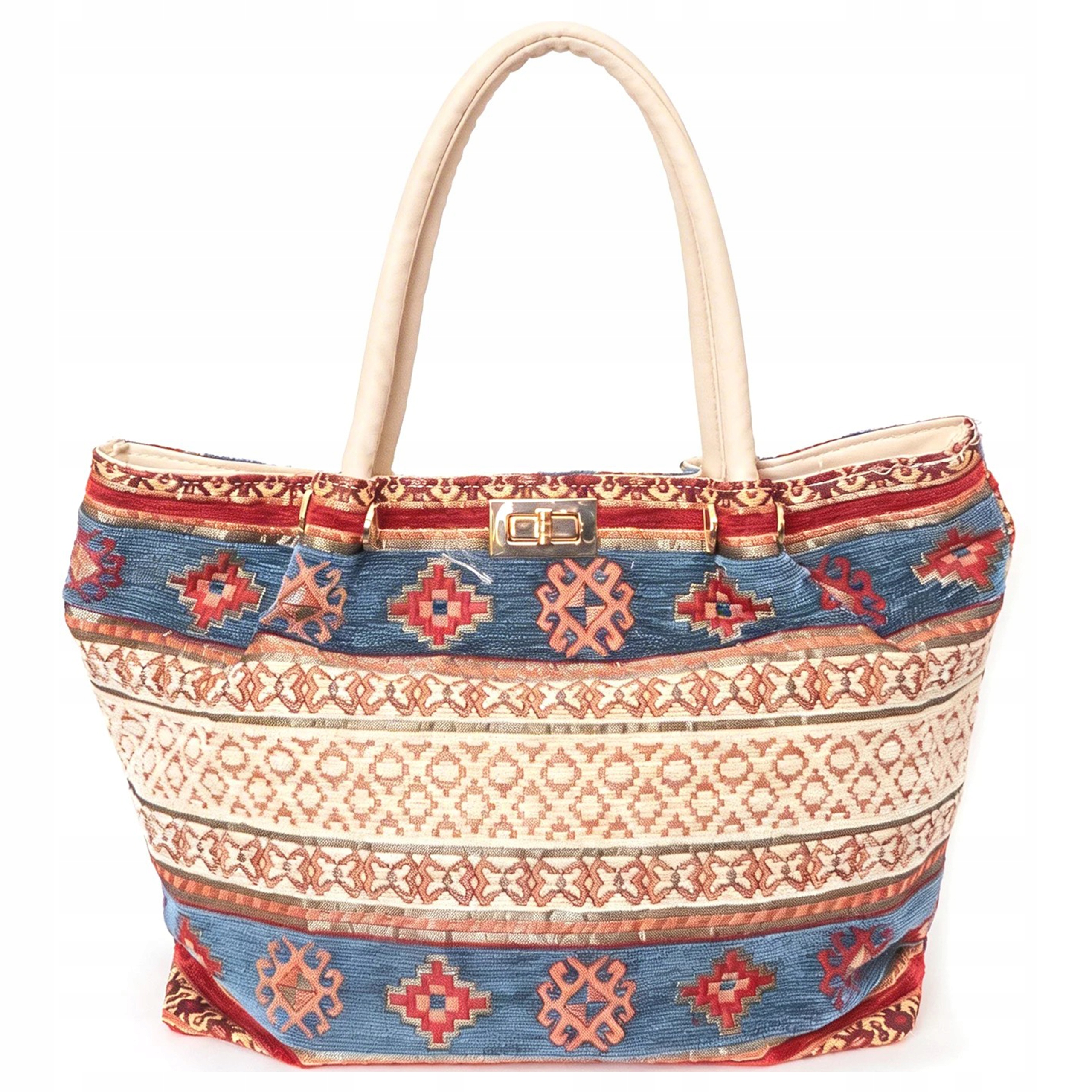 Taška Velká Taška přes rameno Crossbody Shopperka Orientální Tkaný Vzor Módní