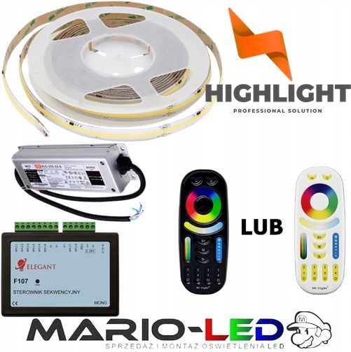 15m Led Cob Digitálny set WS2811 F107 Sekvenčný