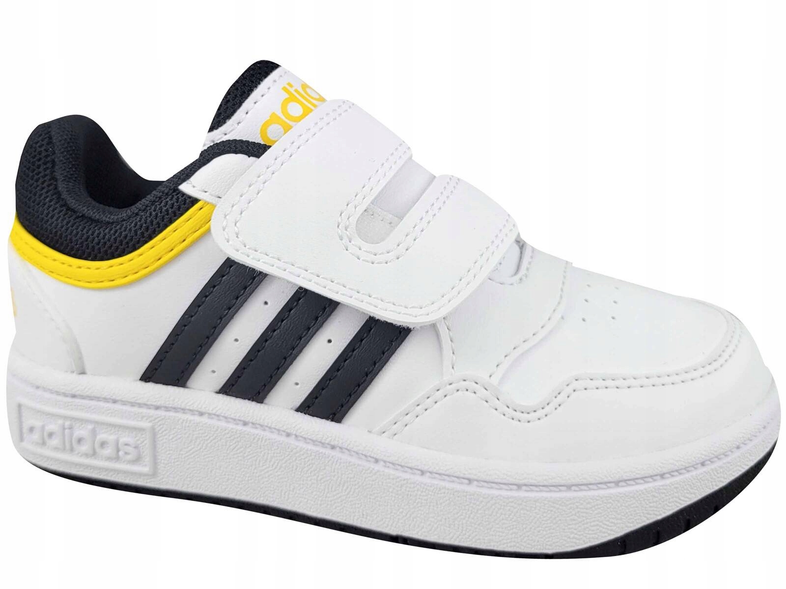 Adidas Hoops 3.0 Cf IH7900 Buty Dziecięce Trampki Na Rzepy Białe