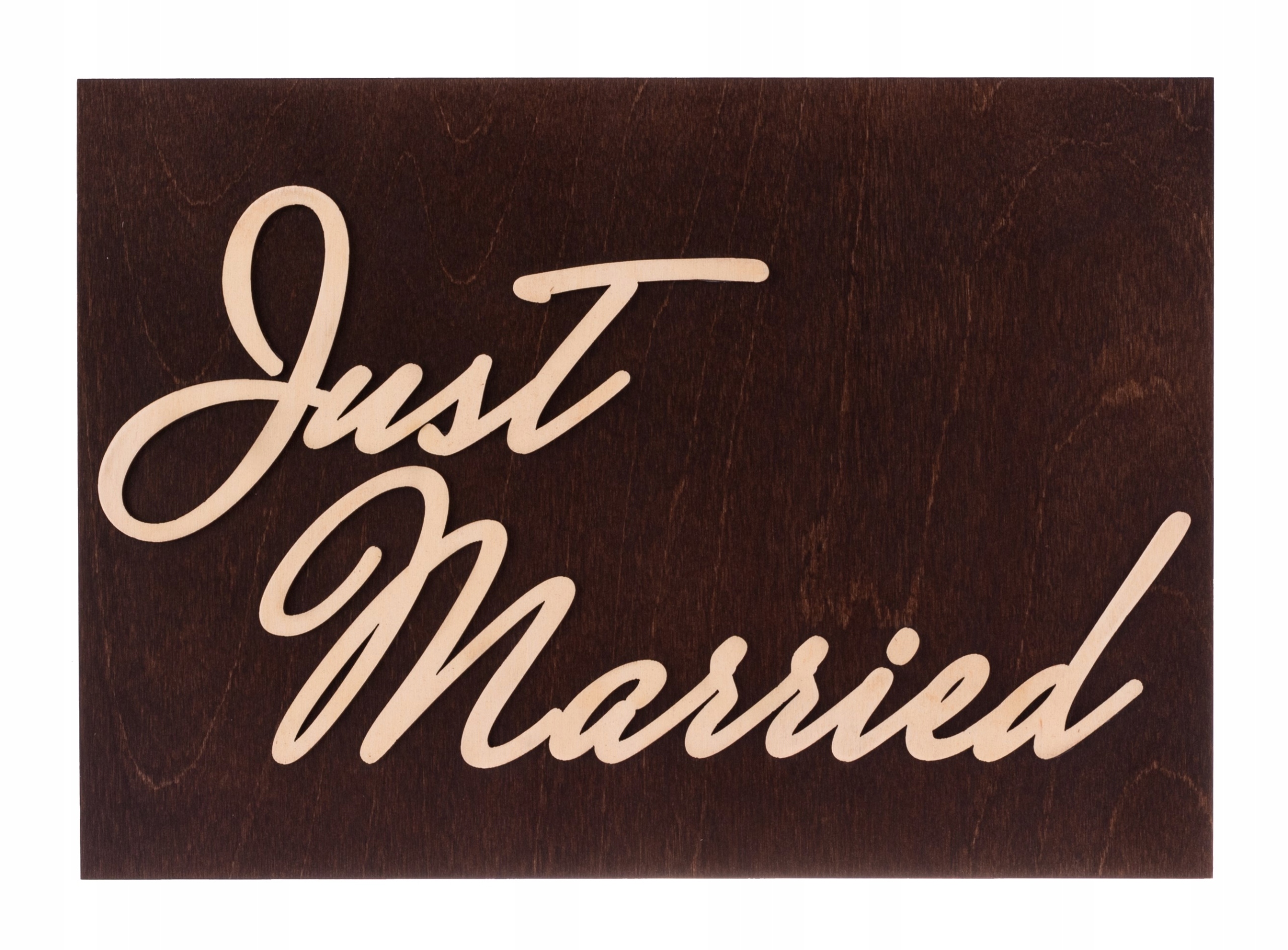 

Tablice ślubne do samochodu - Just Married ozdobne