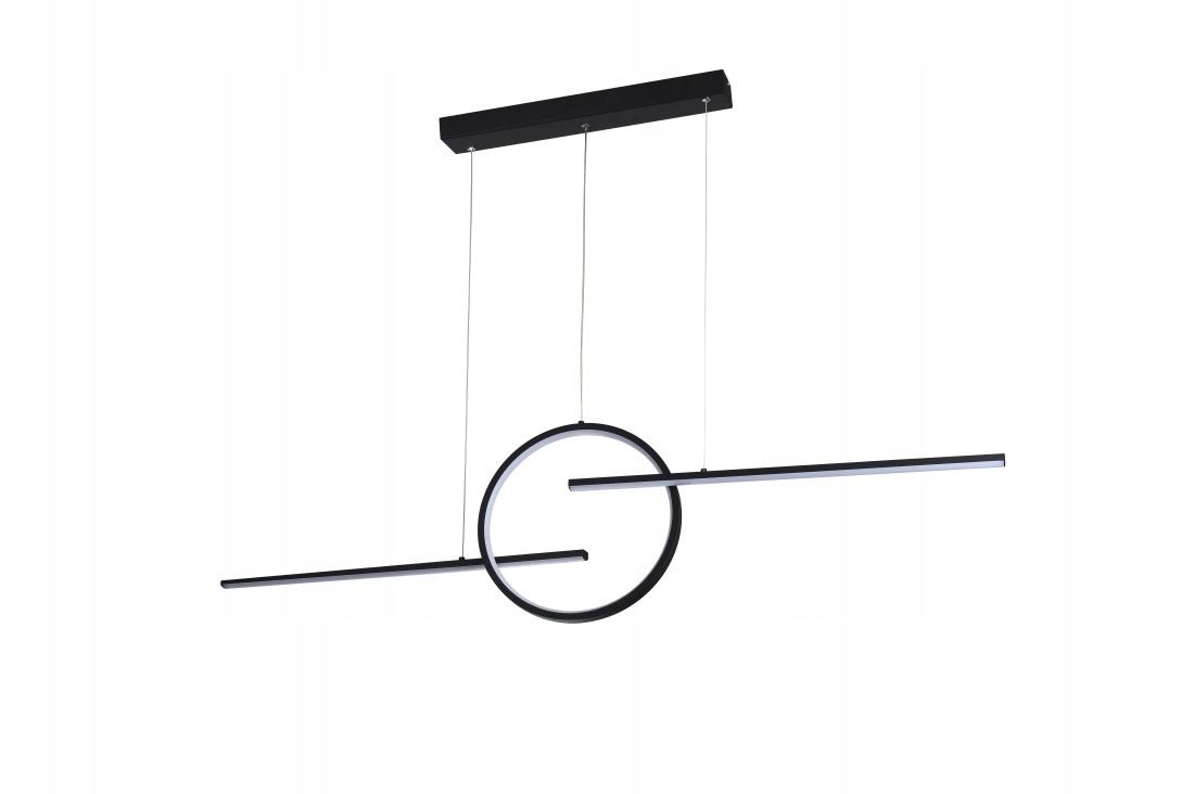 Lampa wisząca nad stół czarne linie z okręgiem Led 35W Lauren 3-STEP DIMM