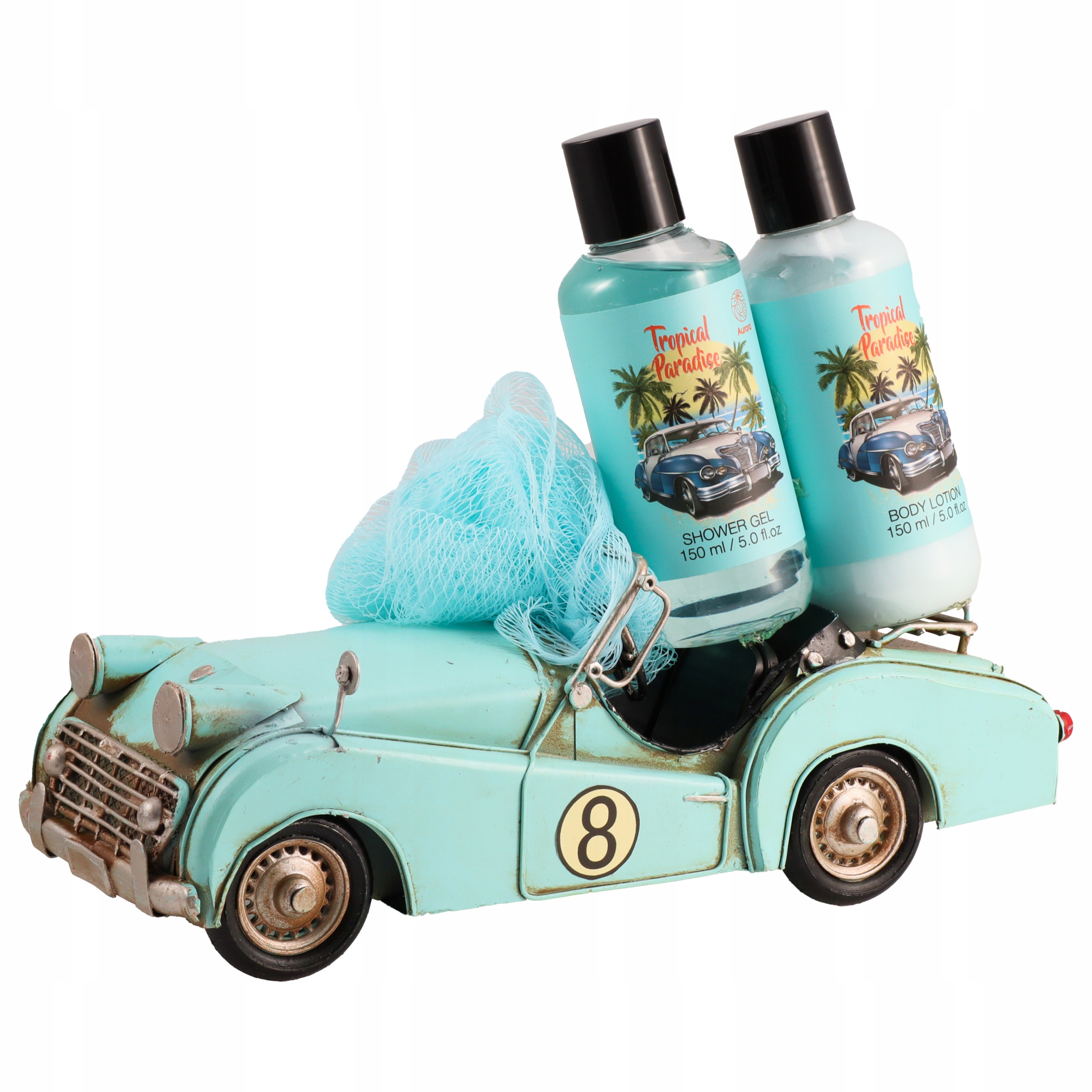 Aurora Zestaw Prezentowy 2 Kosmetyków Do Ciała Niebieski Retro Kabriolet