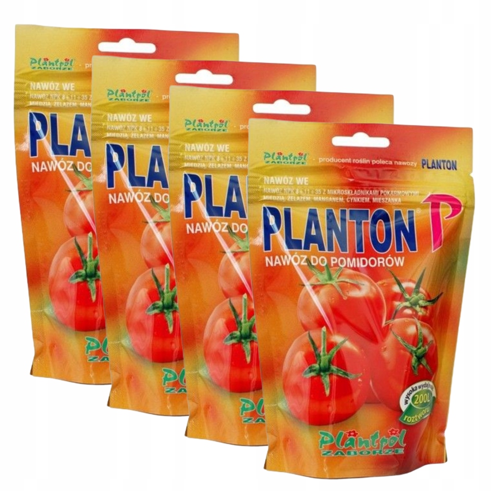 

Nawozy Planton P do pomidorów i papryki 4x200g