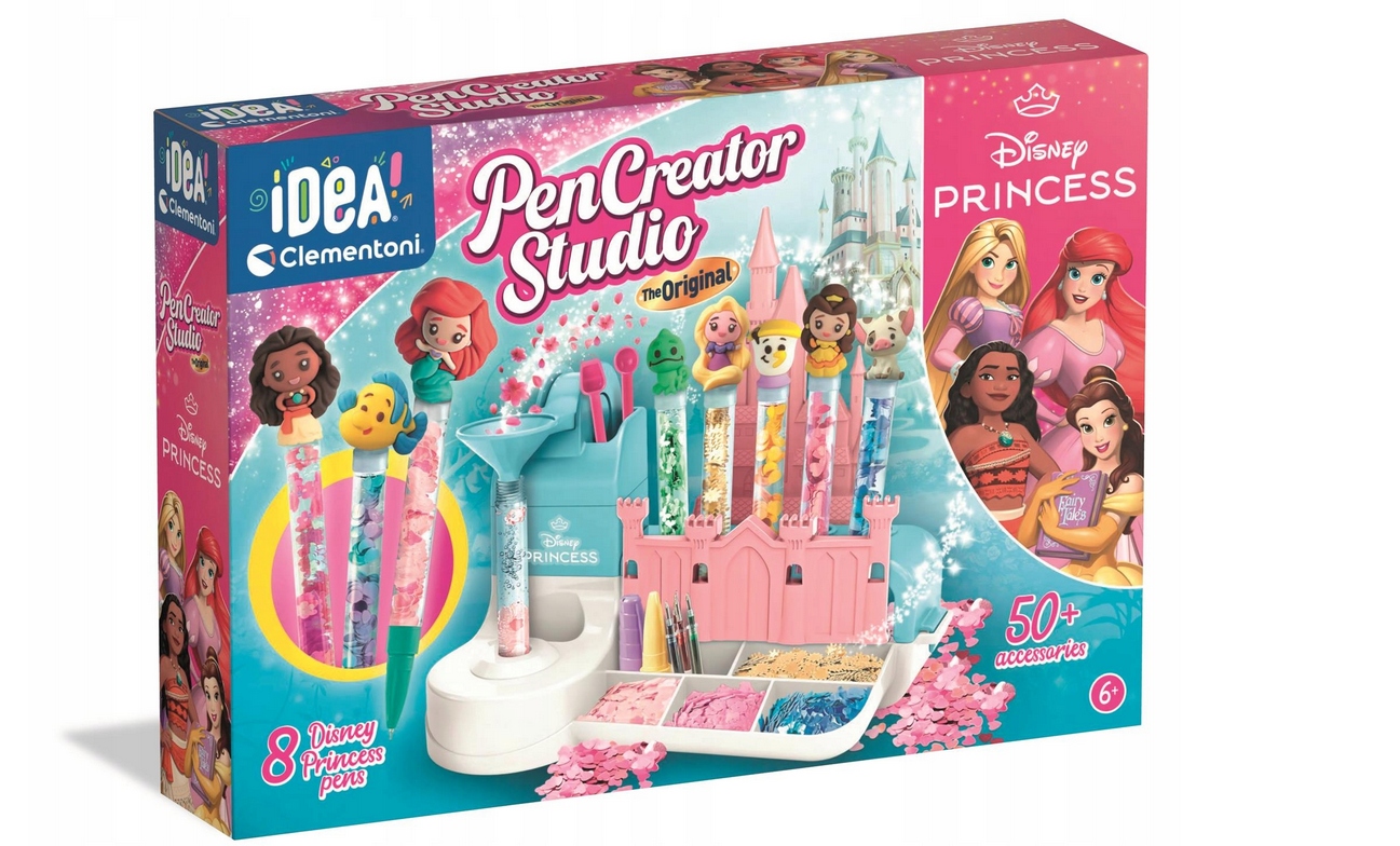 FABRYKA DŁUGOPISÓW KSIĘŻNICZKI DISNEY PEN CREATOR CLEMENTONI 18210