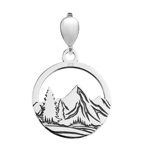 

Srebrny Wisiorek Zawieszka Góry srebro 925