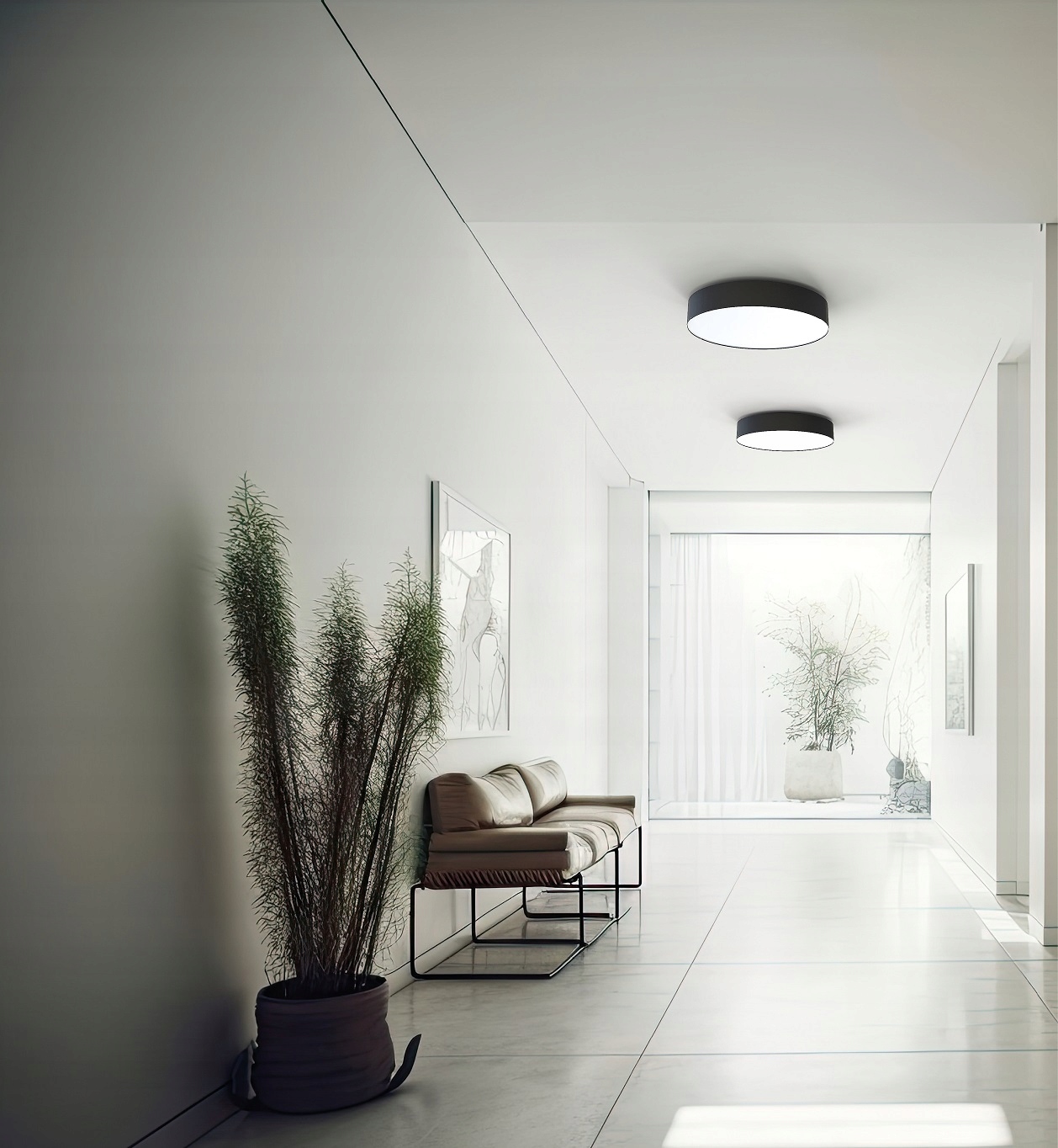 NOWODVORSKI LAMPA SUFITOWA 10185 ARENA PLAFON ŁAZIENKA LED Kolor biały