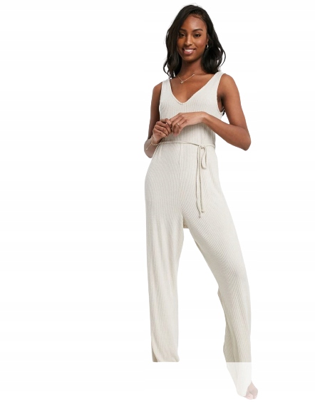 TALL KOMBINEZON DAMSKI PRĄŻKOWANY BEŻOWY 40 2ATP