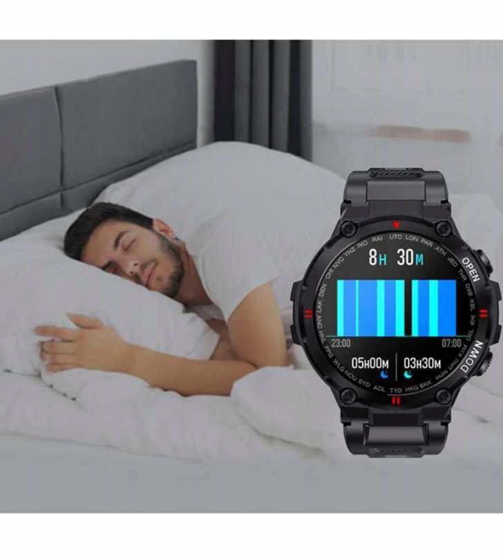 SMARTWATCH Z GPS ZEGAREK MĘSKI POLSKIE MENU 480mAh DO BIEGANIA + FOLIA Kompatybilność systemowa Android iOS