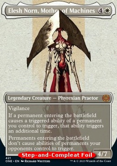 マジック：ザ・ギャザリング Elesh Norn, Mother of Machines Foil Elesh Norn Mother Of Machines Mtg - Niska cena na Allegro