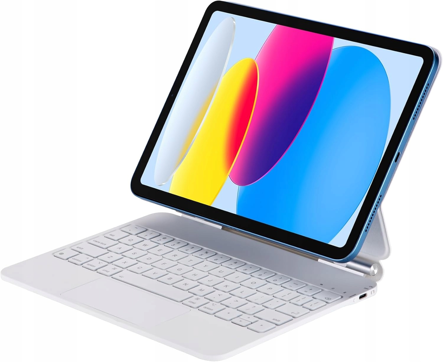 Magnetická klávesnica pre iPad 10 10,9″ Qwertz s touchpadom a puzdrom Seagtigau