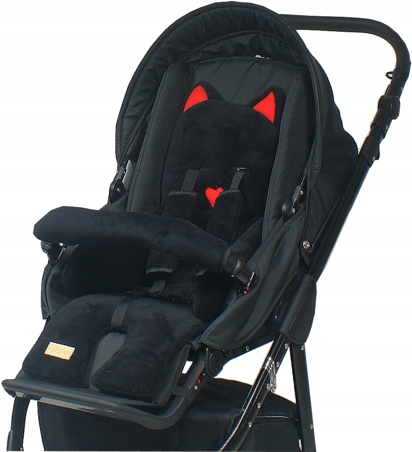 

Zestaw Wkładka Do Spacerówki Kotek Pazurek Czarny