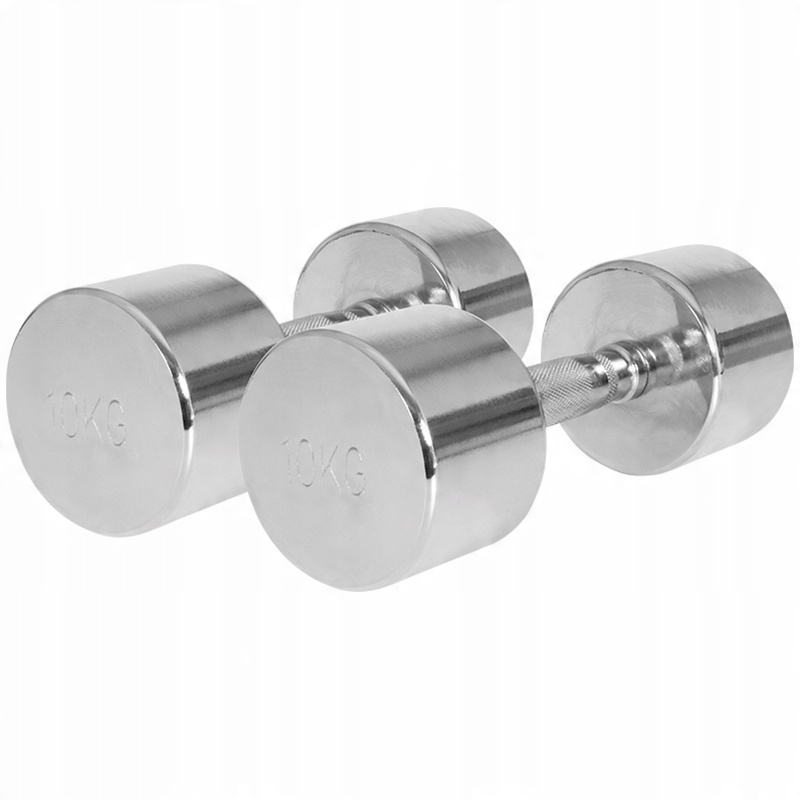 

2x10 kg Hantle stałe chromowane Gorilla Sports