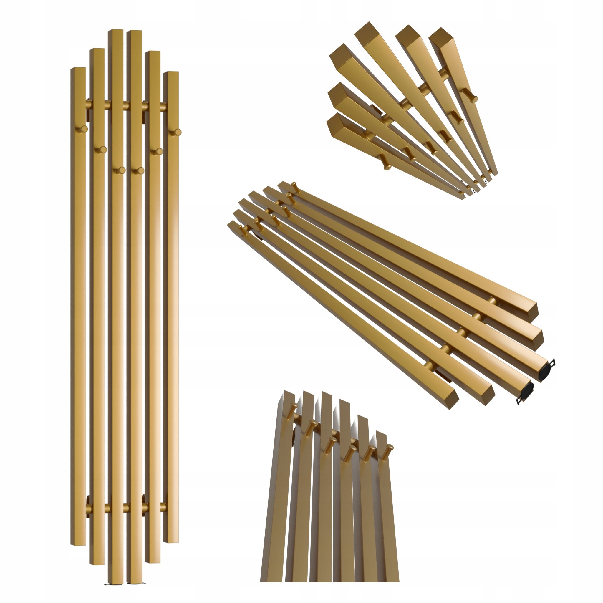 Dekorativní radiátor Bigben Hook 120x28 antik tmavý