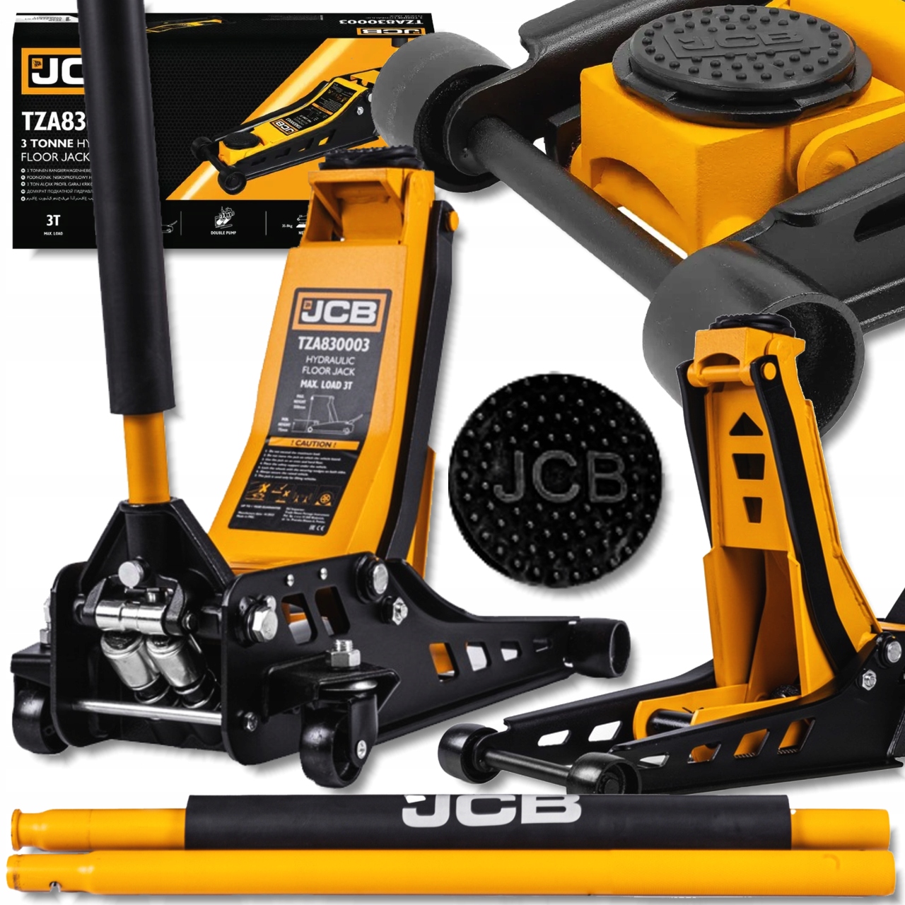 Hever automobilového zvedák hydraulický nízkoprofilový 3T 2-pístový Jcb