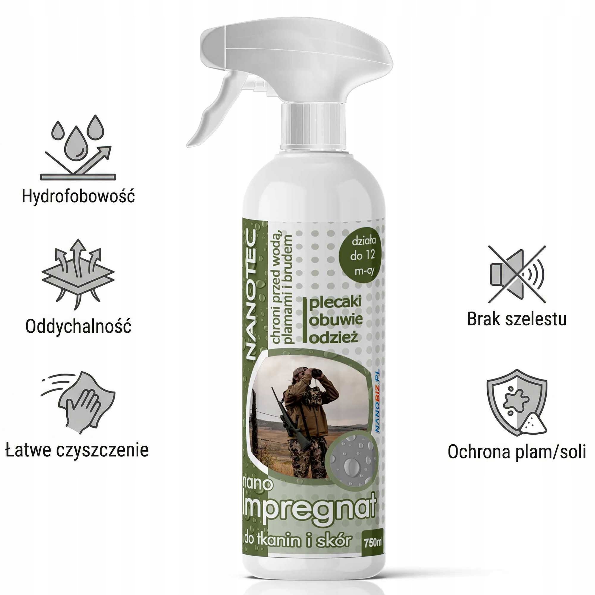 NanoTec Impregnát na lovecké oblečení a obuv 750 ml