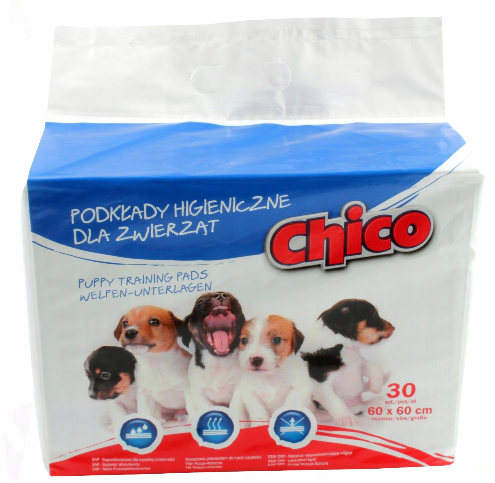 

Chico Podkłady Maty do nauki 60x60 30szt Wabik