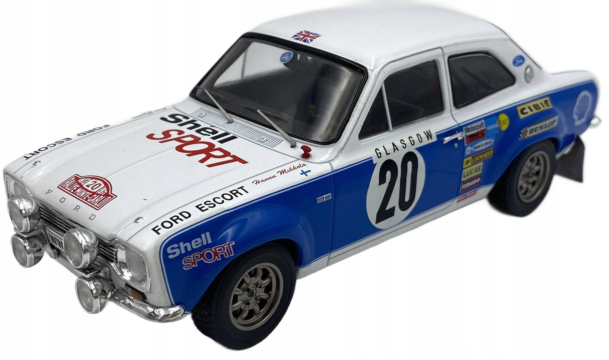 Ford Escort Mki Rs 1600 #20 Mikkola Monte Carlo 1973 model Ixo 1:24