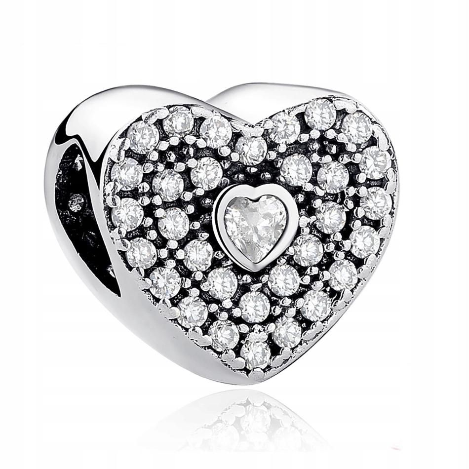 

Zawieszka charms Serce do Pandora srebro 925