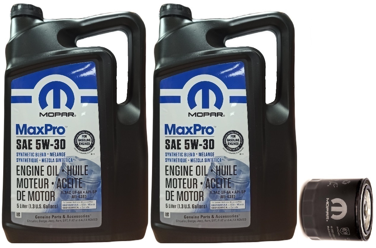 MOPAR 5W30 + FILTR DODGE RAM JEEP CHRYSLER FIAT