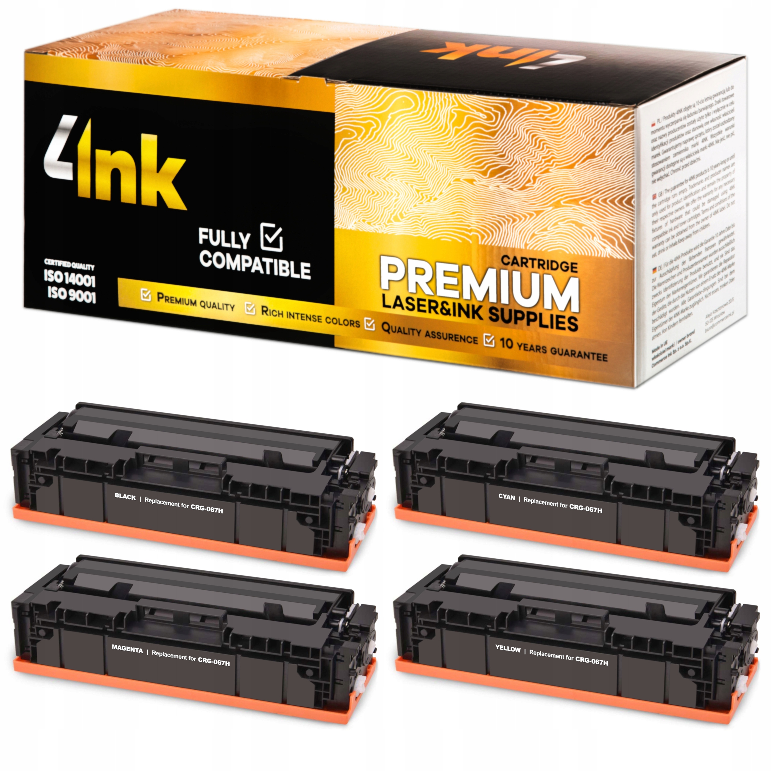 4x Toner XL Pro Tiskárnu Canon MF651Cw MF655Cdw MF657Cdw LBP631Cw LBP633Cdw