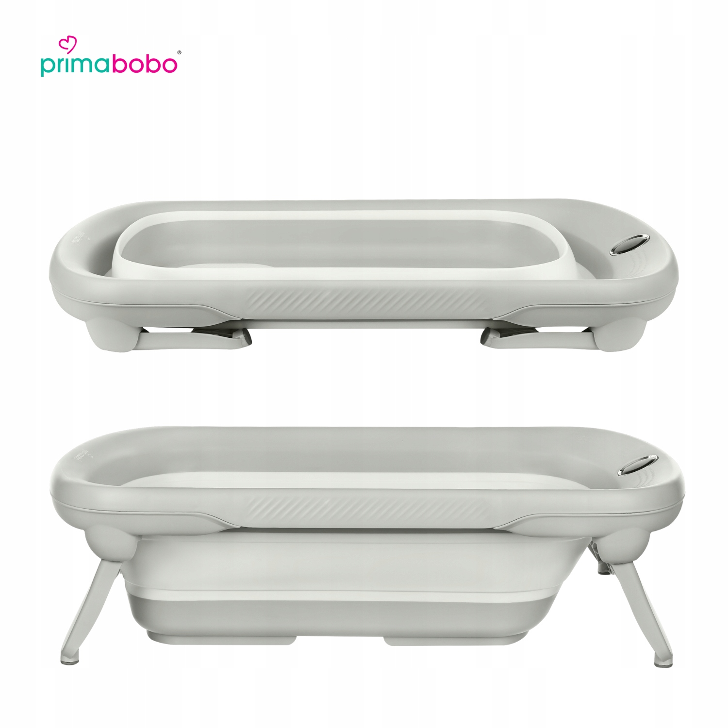 PRIMABOBO Wanienka składana LUX dla dziecka DUŻA termometr silikonowa wanna Marka Primabobo